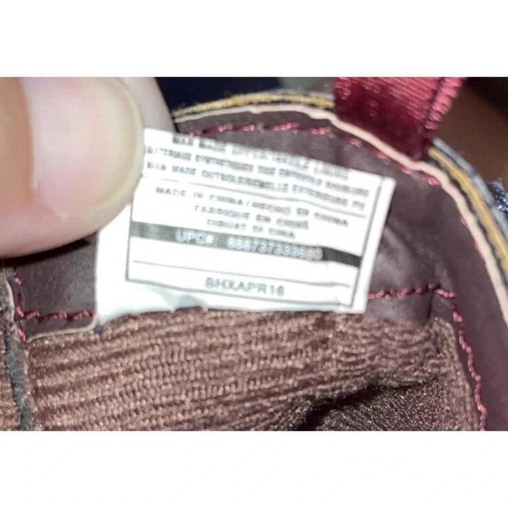 OshKosh Kids Size 5 Ankle Boots Burgundy Glitter Fringe Booties‎